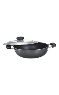 Prestige Omega Select Plus 200mm Flat Base Kadai with Lid
