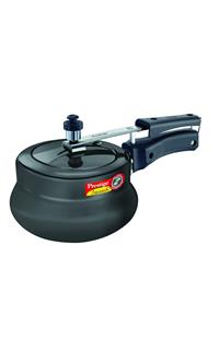 Prestige Nakshatra Plus Hard Anodised 2 Lit Aluminium Handi Pressure Cooker (Black)
