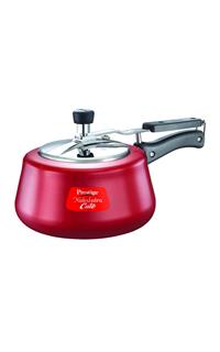 Prestige Nakshatra Cute Aluminium 2 Lit Pressure Cooker (Red)